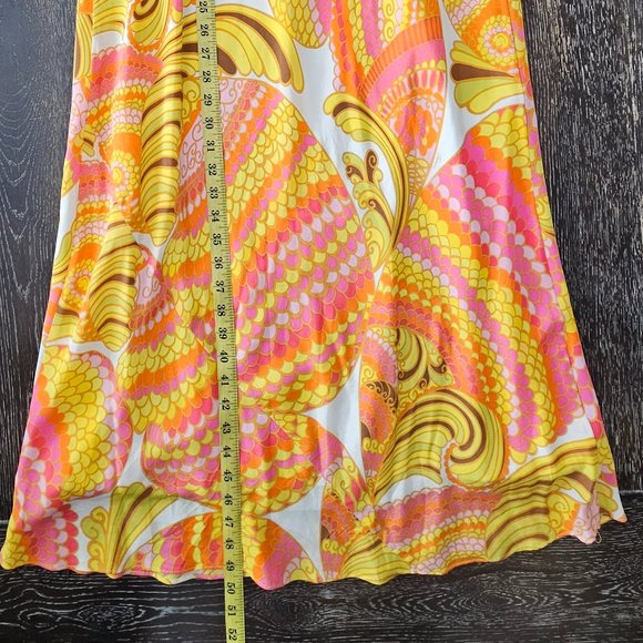 EUC *Banana Republic Trina Turk Collection* Silk Strapless Cocktail Maxi Dress 8 - Picture 9 of 11